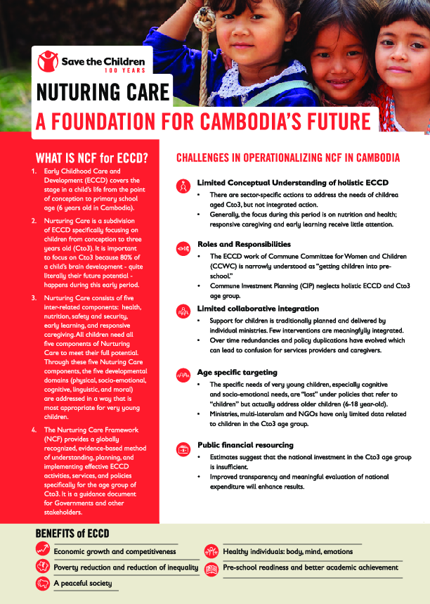Nurturing Care: A foundation for Cambodia’s future